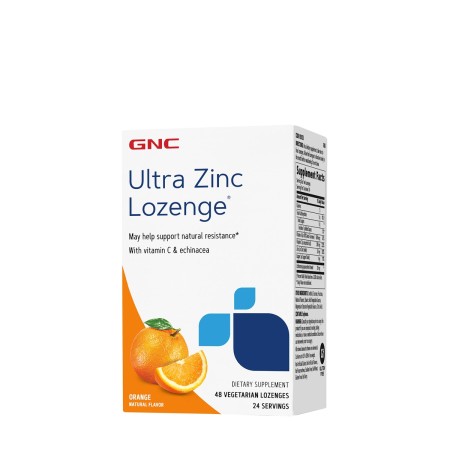 Zinc cu aroma naturala de portocale (48 tb), GNC Live Well