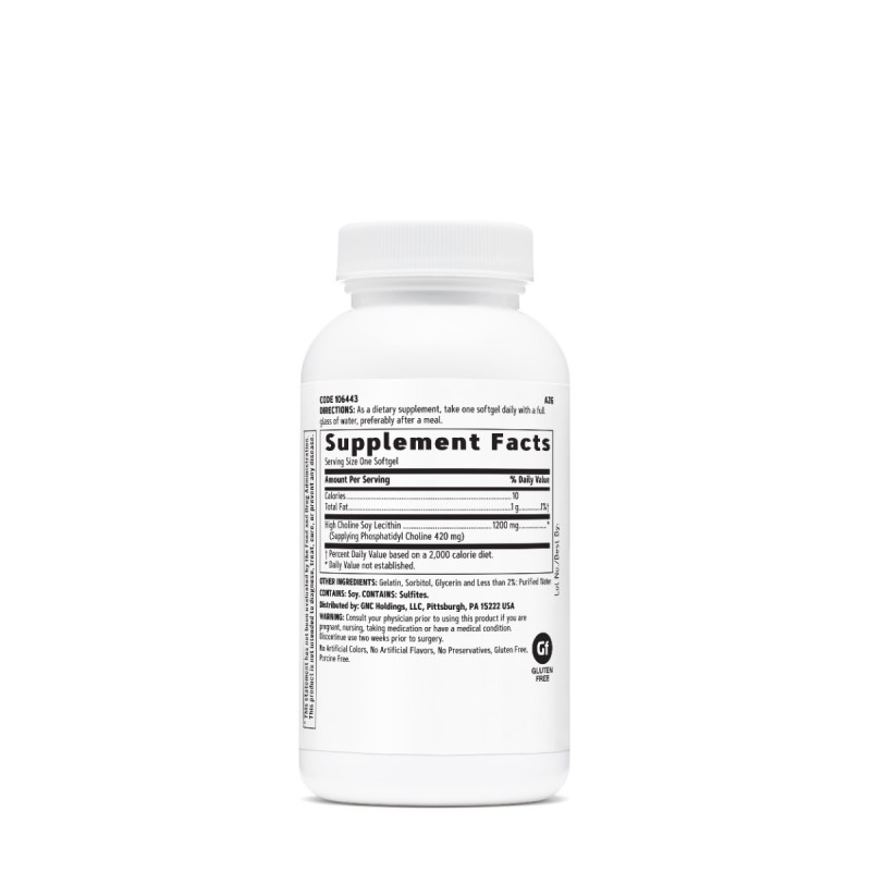 Lecitina tripla, 1200 Mg (30 Cps), GNC Live Well