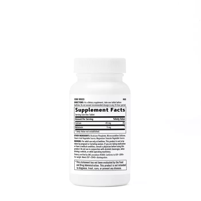 Gnc Melatonin 5 Mg, 60 Tb Gnc Melatonin 5 Mg, 60 Tb
