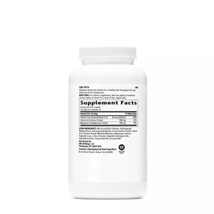 Gnc Calcium Citrate Plus With Magnesium & Vitamin D3, Formula De Calciu Citrat Cu Magneziu Si Vitamina D3, 180 Tb Gnc Calcium Citrate Plus With Magnesium & Vitamin D3, Formula De Calciu Citrat Cu Magneziu Si Vitamina D3, 180 Tb