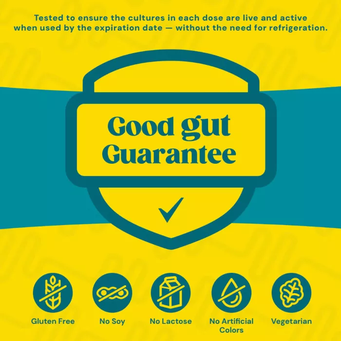 Gnc Gut Health Daily Synbiotic, Formula Studiata Clinic, 10 Miliarde Ufc Culturi Vii, Pentru Digestie Si Microbiom Cu Probiotice Si Prebiotice, 30 Cps
