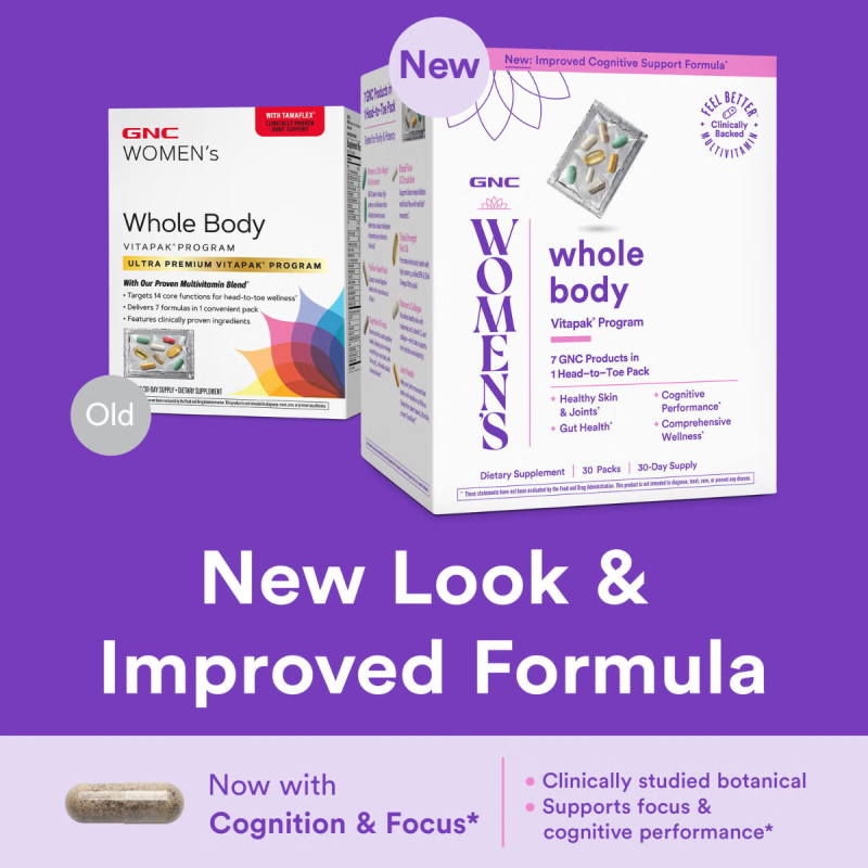 Gnc Women’s – Whole Body Vitapak Program, Complex De Multivitamine Pentru Femei, Pentru Intregul Organism, 30 Pachetele