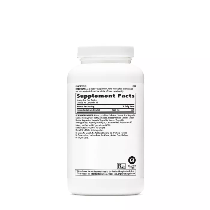 Gnc Calcium Citrate 1000 Mg, Calciu Citrat, 180 Tb Gnc Calcium Citrate 1000 Mg, Calciu Citrat, 180 Tb