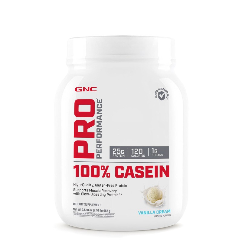 Cazeina cu aroma de vanilie, testata antidoping (994 g), GNC Live Well