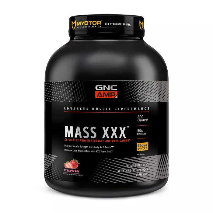 Gnc Amp Mass Xxx, Proteina Din Zer, Cu Aroma De Capsuni, 2724 G Gnc Amp Mass Xxx, Proteina Din Zer, Cu Aroma De Capsuni, 2724 G