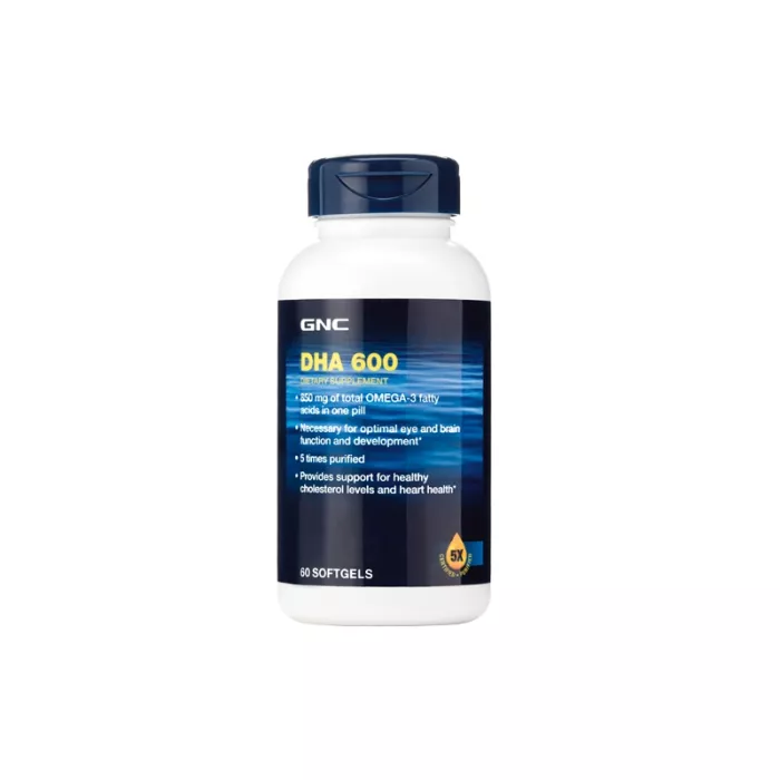 Gnc Dha 600, Acizii Grasi Dha Omega-3, 60 Cps Gnc Dha 600, Acizii Grasi Dha Omega-3, 60 Cps