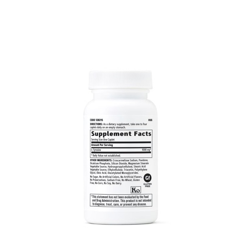 L-tirozina 1000 mg (60 tb), GNC Live Well