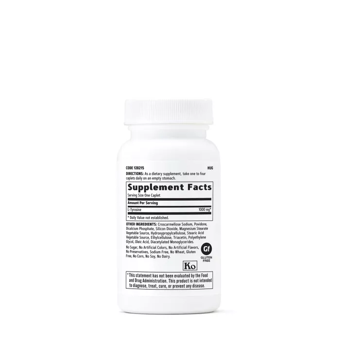 Gnc L-tyrosine 1000 Mg, L-tirozina, 60 Tb Gnc L-tyrosine 1000 Mg, L-tirozina, 60 Tb