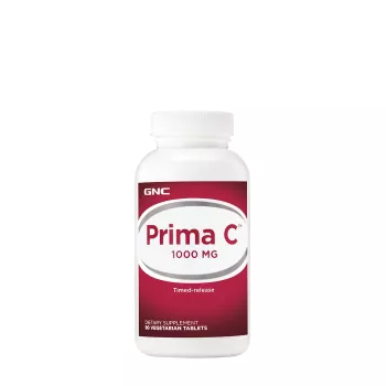 Gnc Prima C 1000 Mg, Vitamina C Liposolubila Si Hidrosolubila Cu Bioflavonoide Si Eliberare Prelungita, 90 Tb Gnc Prima C 1000 Mg, Vitamina C Liposolubila Si Hidrosolubila Cu Bioflavonoide Si Eliberare Prelungita, 90 Tb