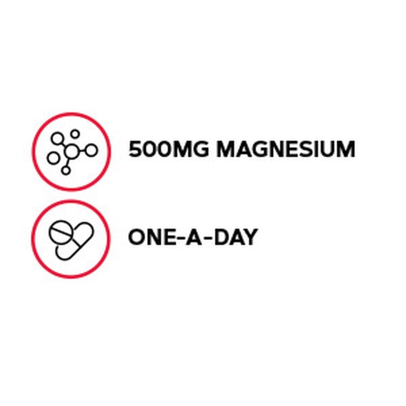 Magnesium 500 Mg, supliment pentru relaxare musculara si sustinerea sistemului nervos (120 Cps), GNC Live Well