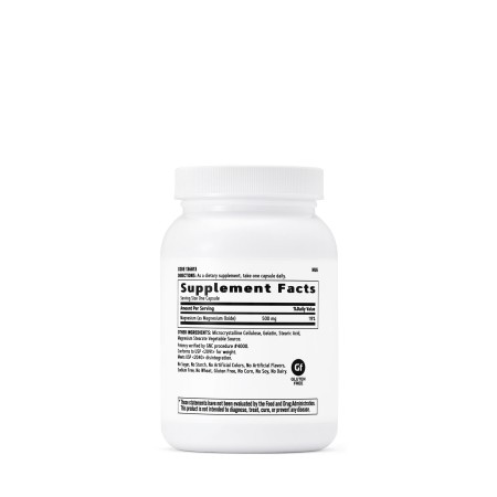 Magnesium 500 Mg, supliment pentru relaxare musculara si sustinerea sistemului nervos (120 Cps), GNC Live Well