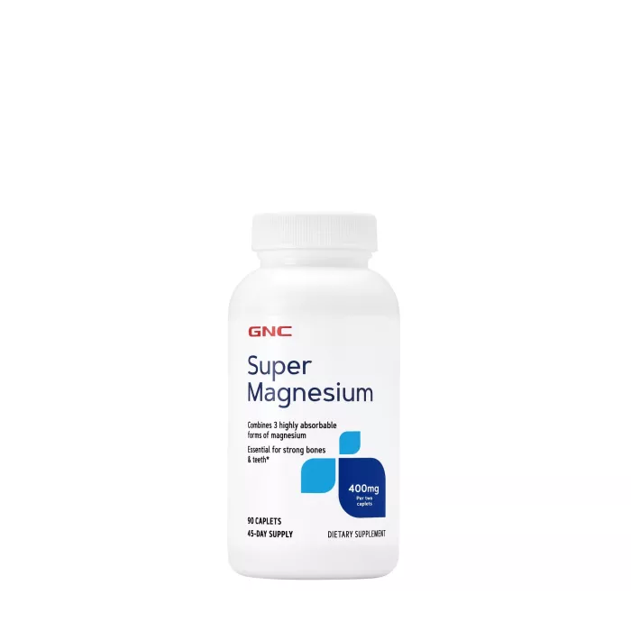 Gnc Super Magneziu 400 Mg, Formula Avansata Cu 3 Forme Superioare De Magneziu Pentru Absorbtie Rapida, 90tb Gnc Super Magneziu 400 Mg, Formula Avansata Cu 3 Forme Superioare De Magneziu Pentru Absorbtie Rapida, 90tb