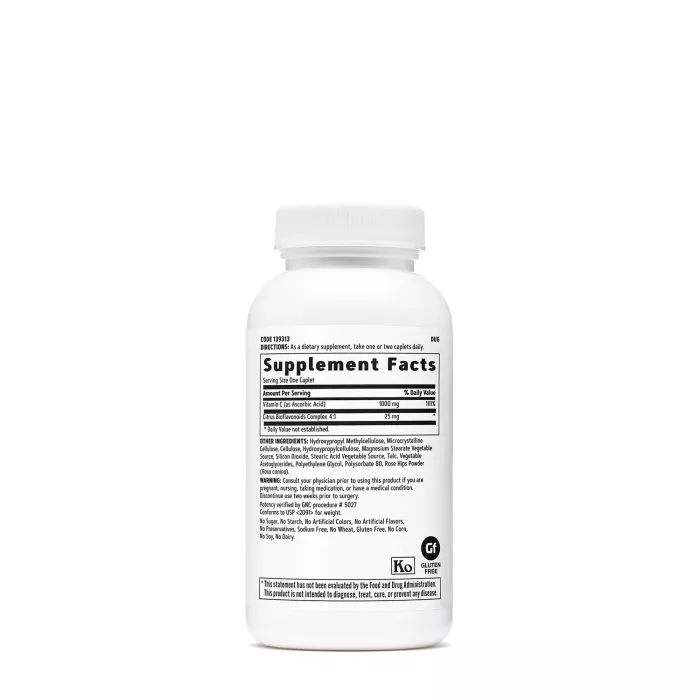 Gnc Vitamina C 1000 Mg Cu Bioflavonoide Si Eliberare Prelungita, 90 Tb Gnc Vitamina C 1000 Mg Cu Bioflavonoide Si Eliberare Prelungita, 90 Tb