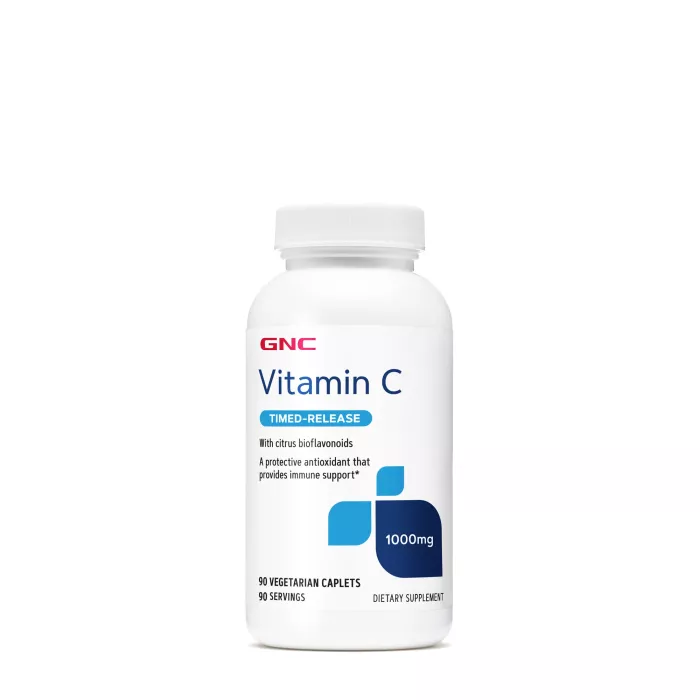 Gnc Vitamina C 1000 Mg Cu Bioflavonoide Si Eliberare Prelungita, 90 Tb Gnc Vitamina C 1000 Mg Cu Bioflavonoide Si Eliberare Prelungita, 90 Tb
