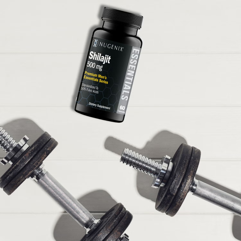 Nugenix Shilajit 500 Mg, Rasina Pura De Shilajit Din Himalaya, 60 Cps