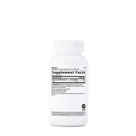 Vitamina D-3 - 25 mcg (1000 ui) naturala 100% din lanolina (180 tb), GNC Live Well