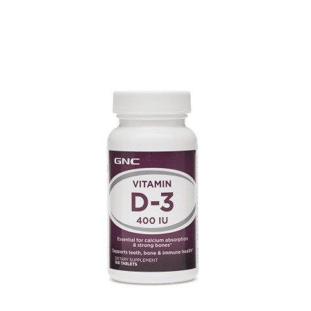 Vitamina D-3 naturala 100% din lanolina 400 ui (100 tb), GNC Live Well