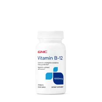 Gnc Vitamin B-12 1000 Mcg, Vitamina B-12, 30 Tb