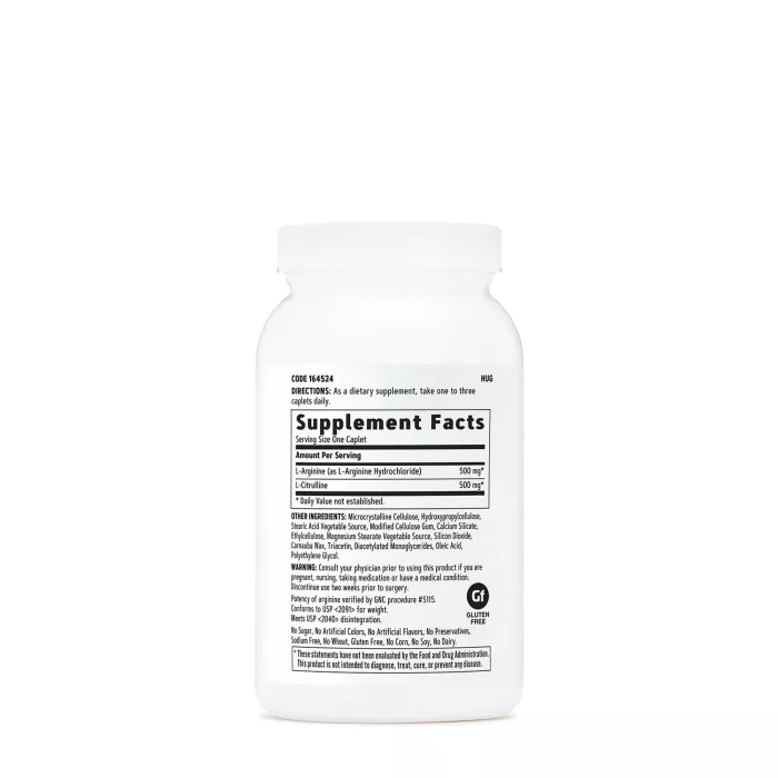 Gnc L-arginine & L-citrulline, L-arginina Si L-citrulina, 120 Tb Gnc L-arginine & L-citrulline, L-arginina Si L-citrulina, 120 Tb