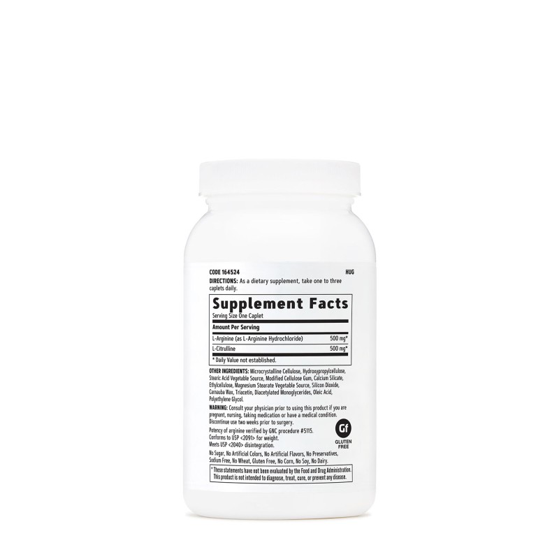 L-arginina si L-citrulina (120 tb), GNC Live Well