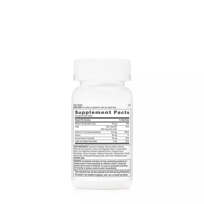 Gnc Women’s Iron Complete, Formula Cu Fier Pentru Femei, 60 Tb Gnc Women’s Iron Complete, Formula Cu Fier Pentru Femei, 60 Tb