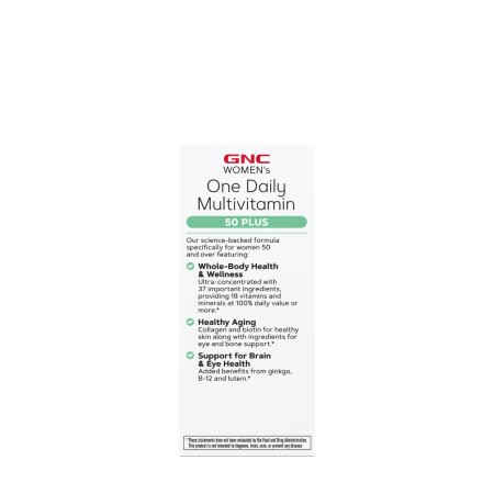 Complex de multivitamine pentru femei 50 plus (60 tb), GNC Live Well