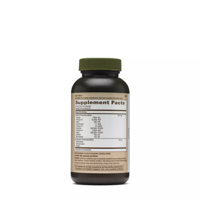 Gnc Natural Brand Super Digestive Enzymes, Enzime Digestive, 100 Cps Gnc Natural Brand Super Digestive Enzymes, Enzime Digestive, 100 Cps