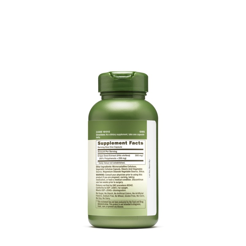 Herbal plus extract din seminte de struguri (100 Cps), GNC Live Well