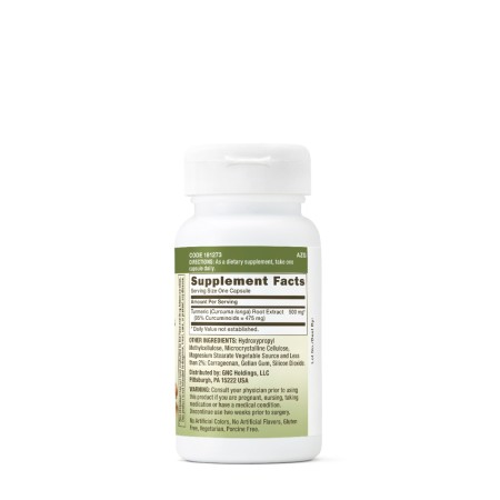 Gnc Herbal Plus Turmeric Curcumin 500 Mg, Turmeric Curcumina, 30 Cps