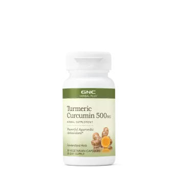 Gnc Herbal Plus Turmeric Curcumin 500 Mg, Turmeric Curcumina, 30 Cps