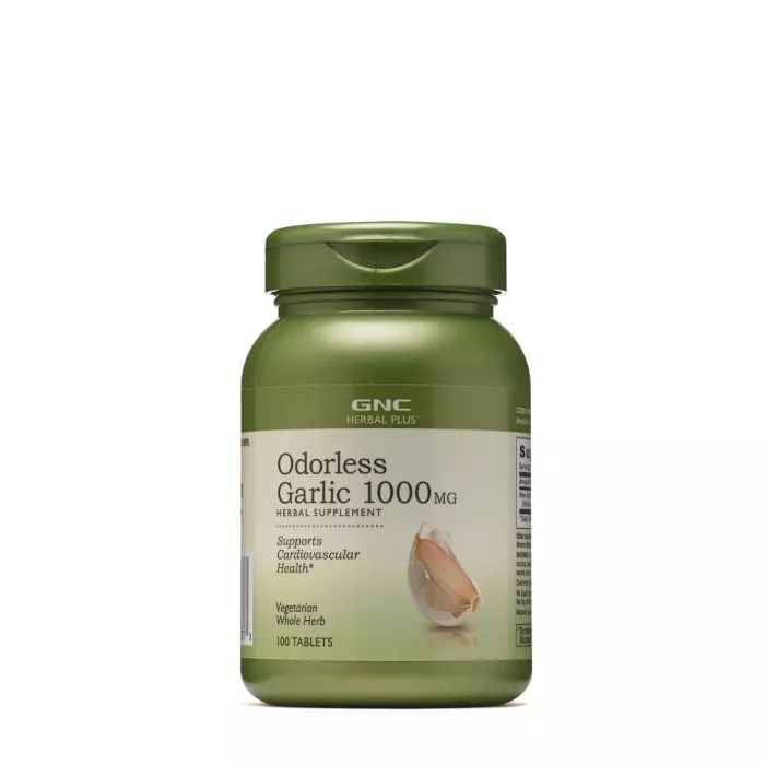 Gnc Herbal Plus Coated Odorless Garlic, Usturoi Inodor 1000 Mg, 100 Tb Gnc Herbal Plus Coated Odorless Garlic, Usturoi Inodor 1000 Mg, 100 Tb