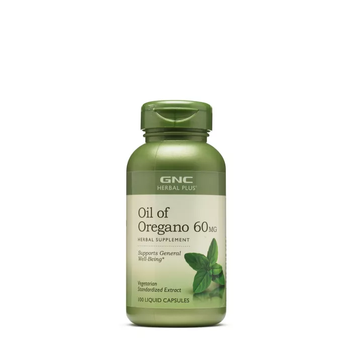Gnc Herbal Plus Oil Of Oregano 60 Mg, Ulei De Oregano Extract Standardizat, 100 Cps Gnc Herbal Plus Oil Of Oregano 60 Mg, Ulei De Oregano Extract Standardizat, 100 Cps