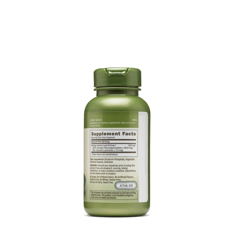 Herbal plus ginkgo biloba 120 mg (100 cps), GNC Live Well