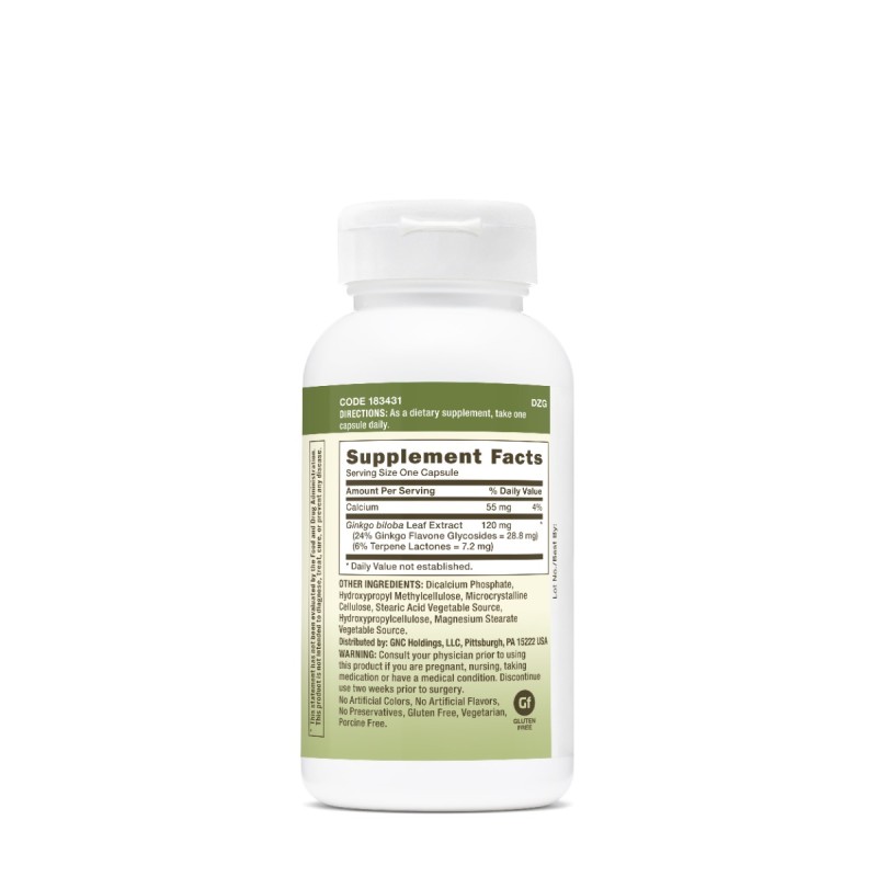 Gnc Herbal Plus Ginkgo Biloba 120 Mg, 30 Cps