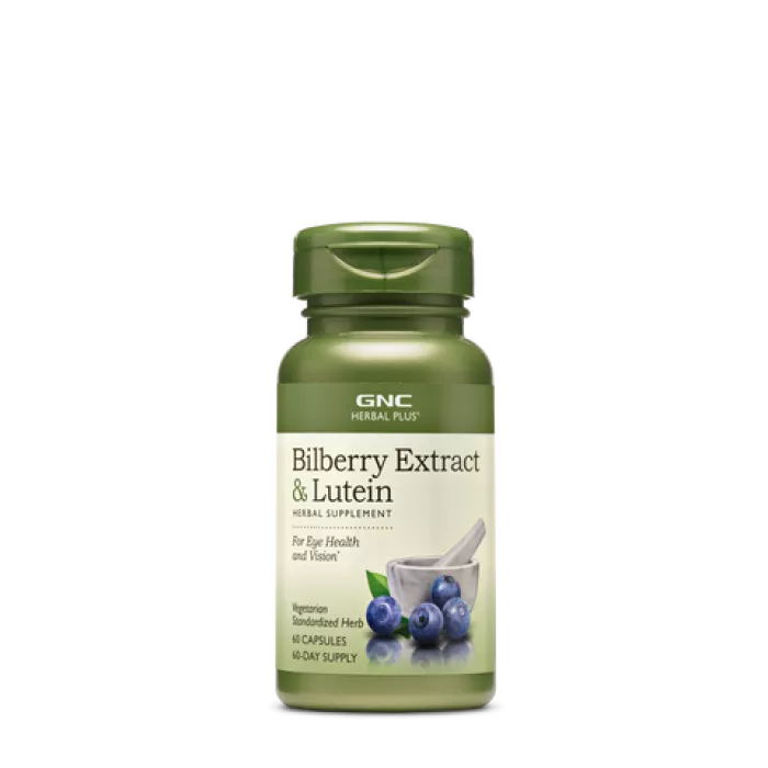 Gnc Herbal Plus Bilberry Extract & Lutein, Extract De Afine Si Luteina, 60 Cps Gnc Herbal Plus Bilberry Extract & Lutein, Extract De Afine Si Luteina, 60 Cps