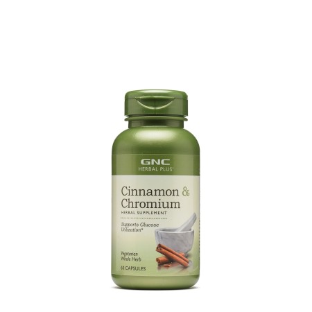 Herbal plus extract standardizat de scortisoara si crom (60 cps), GNC Live Well