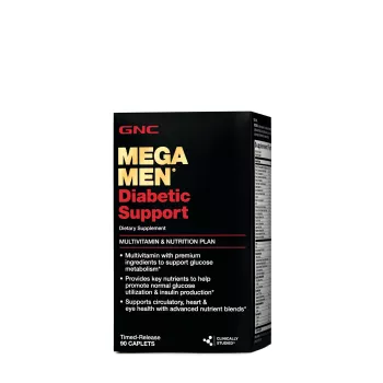 Gnc Mega Men Diabetic Support, Multivitamine Pentru Barbati Diabetici, 90 Tb