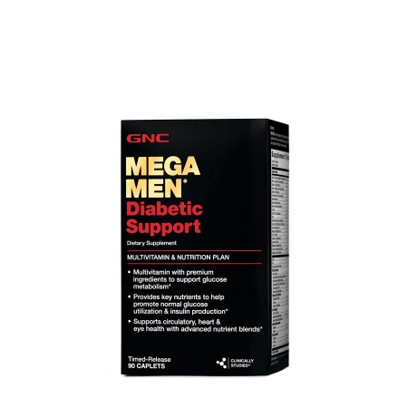 Mega men diabetic support, multivitamine pentru barbati diabetici (90 tb), GNC Live Well