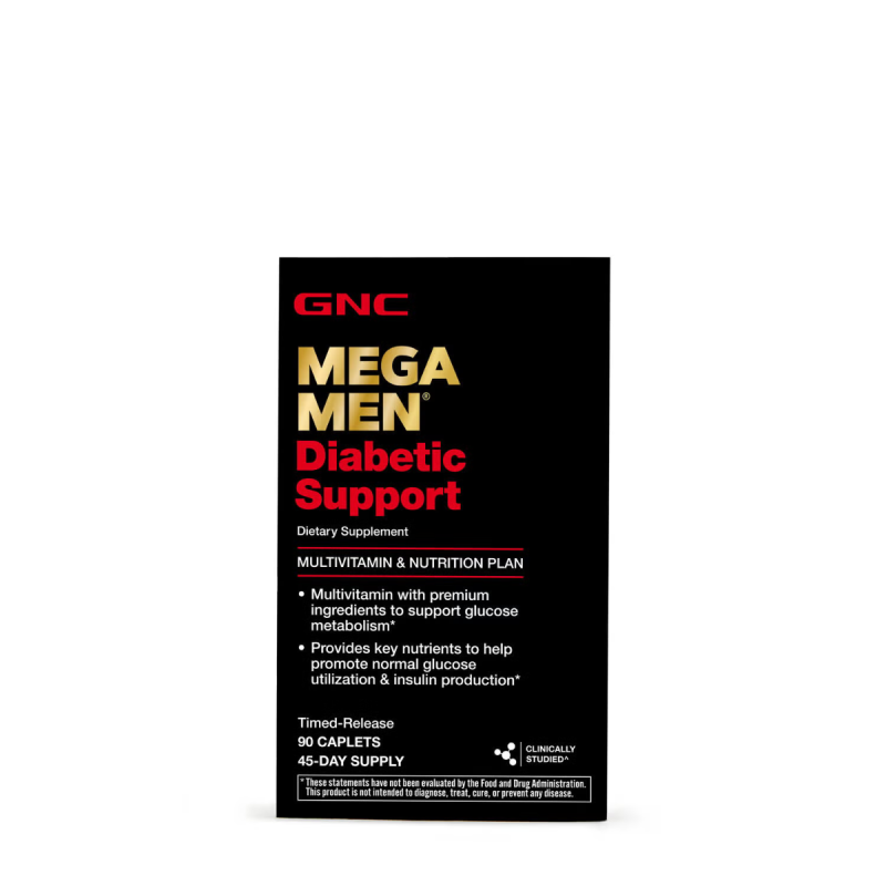 Mega men diabetic support, multivitamine pentru barbati diabetici (90 tb), GNC Live Well