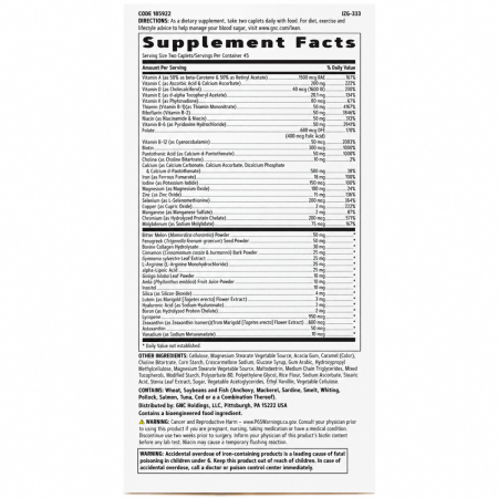 Multivitamine pentru femei pentru suport diabetic (90 tb), GNC Live Well