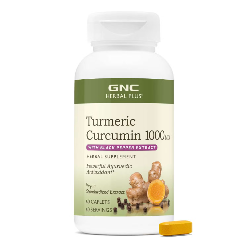 Herbal plus turmeric curcumin 1000 mg (60 tb), GNC Live Well