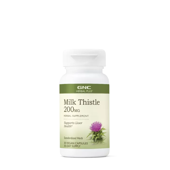Gnc Herbal Plus Milk Thistle 200 Mg, Silimarina, 30 Cps Gnc Herbal Plus Milk Thistle 200 Mg, Silimarina, 30 Cps