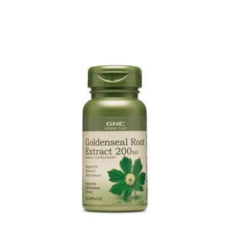 Gnc Herbal Plus Goldenseal Root 200 Mg, Extract Standardizat De Gentiana, 50 Cps