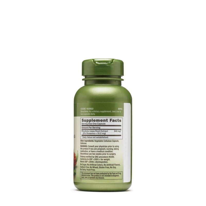 Herbal plus extract de rodiola (100 cps), GNC Live Well