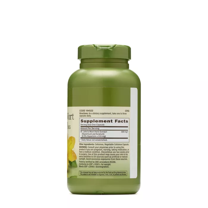 Gnc Herbal Plus St. John’s Wort, Extract Standardizat De Sunatoare 300 Mg, 200 Cps Gnc Herbal Plus St. John’s Wort, Extract Standardizat De Sunatoare 300 Mg, 200 Cps