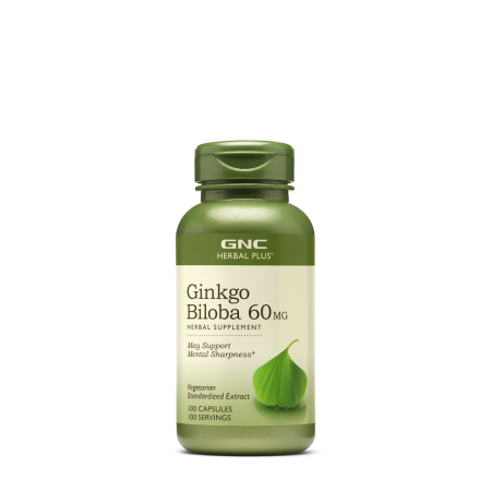 Gnc Herbal Plus Ginkgo Biloba 60 Mg, 100 Cps
