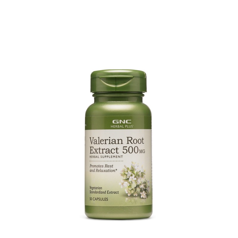 Herbal Plus extract standardizat din radacina de valeriana (50 Cps), GNC Live Well