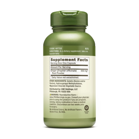 Herbal plus radacina de ghimbir (100 cps), GNC Live Well
