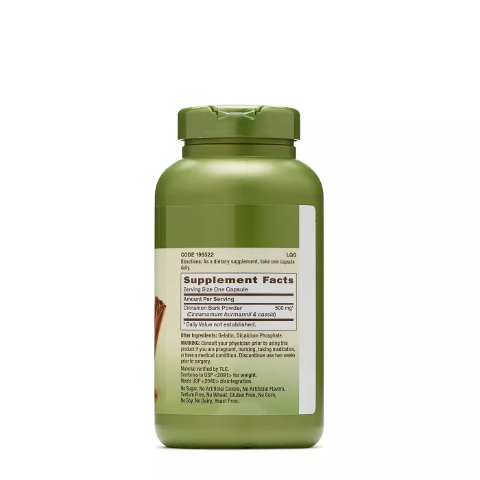 Gnc Herbal Plus Cinnamon Bark 500 Mg, Scortisoara, 200 Cps Gnc Herbal Plus Cinnamon Bark 500 Mg, Scortisoara, 200 Cps