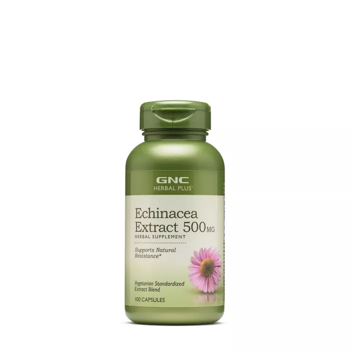 Gnc Herbal Plus Echinacea Extract 500 Mg, Extract De Echinaceea, 100 Cps Gnc Herbal Plus Echinacea Extract 500 Mg, Extract De Echinaceea, 100 Cps
